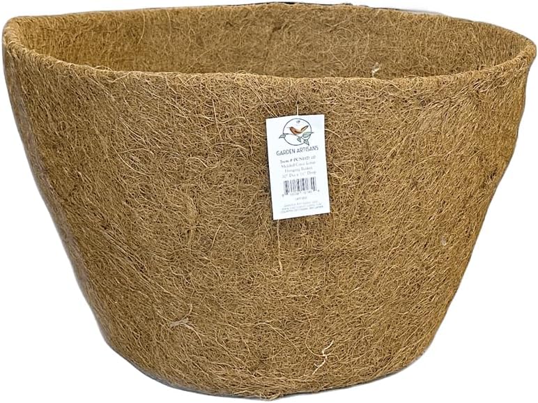 Flat Bottom Tapered Round Coco Liner 20in Dia. x 11in D