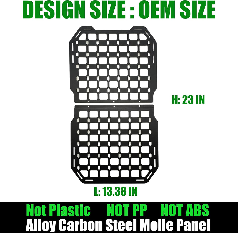 Molle Panel Alloy Metal Rigid Truck organizer Universal For truck Ford Jeep R...