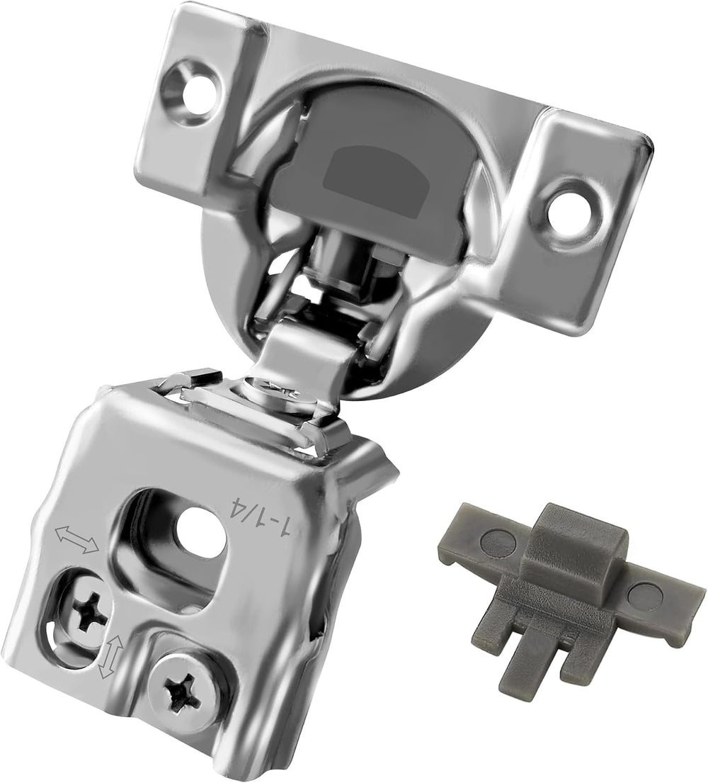 Berta (10 pcs) 1 1/4" Overlay Cabinet Door Hinges, 90 Degree Restricted ...