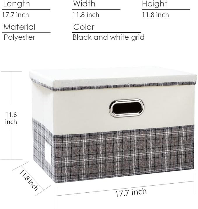 PRANDOM Large Collapsible Storage Bins