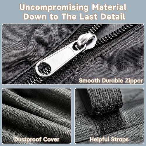 BACEKOLL Heavy Duty Clothes Rack with Cover Portable Rolling Closet 480LBS