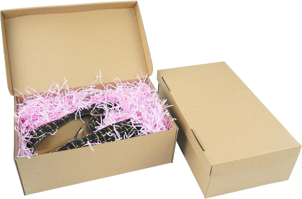 STRBOXONG Cardboard Shoe Boxes with Lid, 11.81x7.08x3.94, Multi-Purpose Stora...