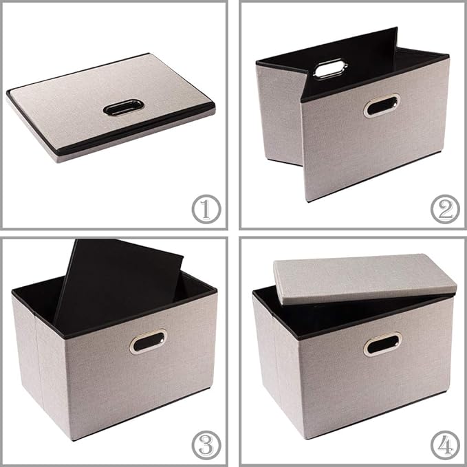 PRANDOM Large Foldable Storage Bins