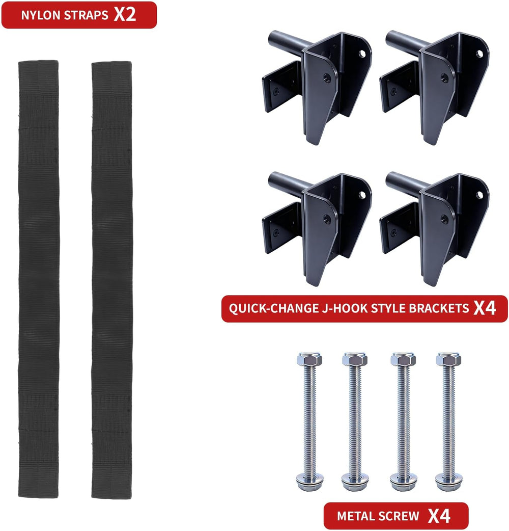 MARLANG Power Rack Attachments Safety Straps Squat Rack Attachments Fit 3x3 P...