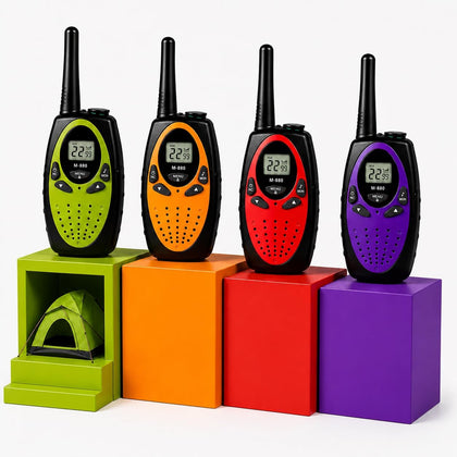 Long-Range Two-Way Radios 4 Pack – Adult Walkie Talkies, Clear Sound, Durable for Camping, Hiking, Skiing, Hunting, Road Trips, Emergency Preparedness,Gift for Christmas