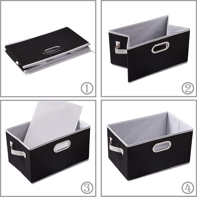 PRANDOM Large Collapsible Storage Bins