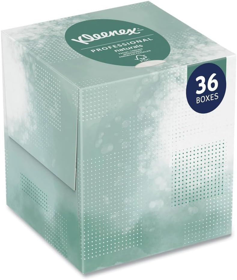 Kleenex Professional Naturals Facial Tissue, Bulk, 36 x 90 Tissues (21272)