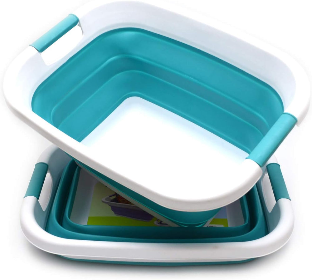 SAMMART Set of 2-25L (6.6 gallon) Collapsible Laundry Basket/Tub-Foldable Sto...