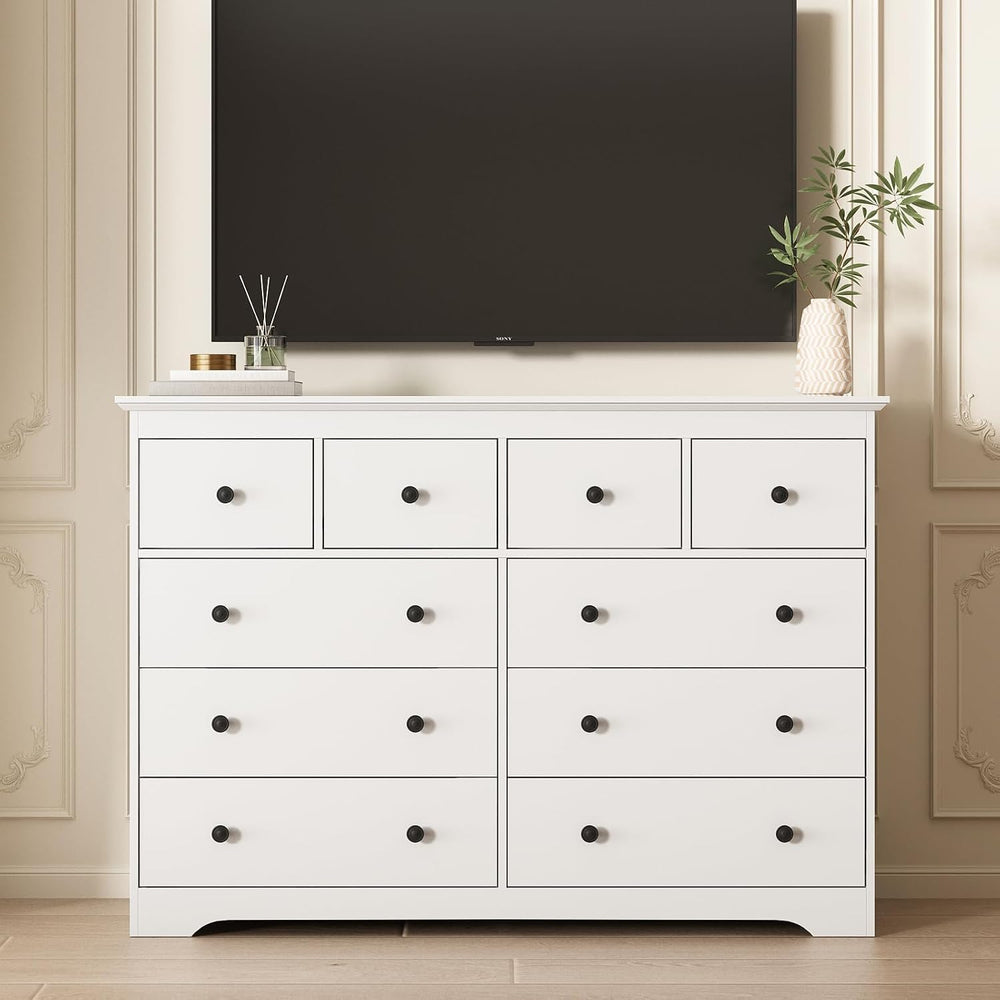 LYNSOM Modern 10 Drawer Dresser, 55.1" Wide Dressers & Chests of Dra...