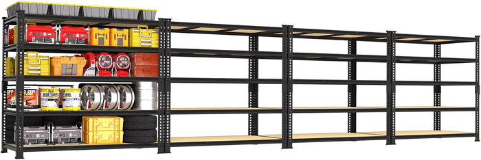 PrimeZone 3250 LBS Heavy Duty Garage Storage Shelves Adjustable Shelf, 4PCS