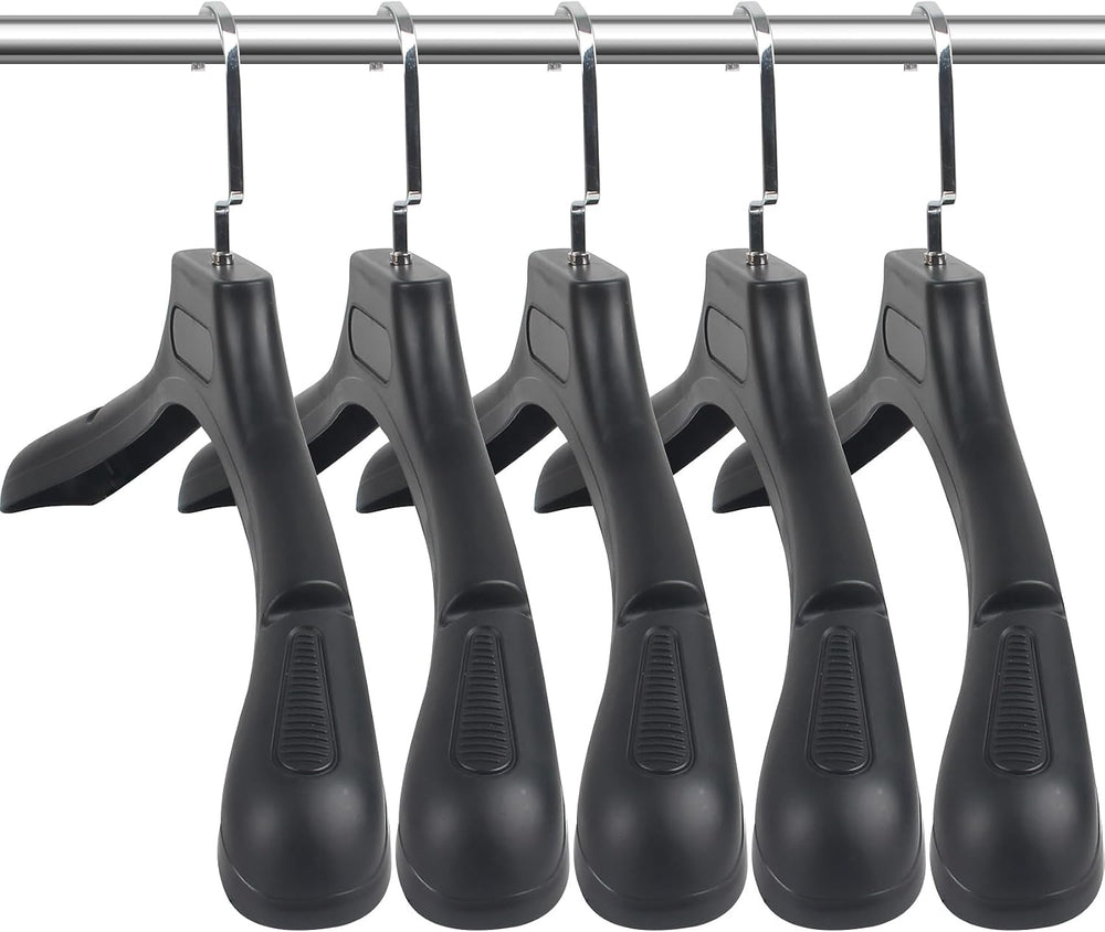 DEDU Suit Hangers for Men 15 Pack, Extra Wide Suit Hanger Non Slip Width 17.7...