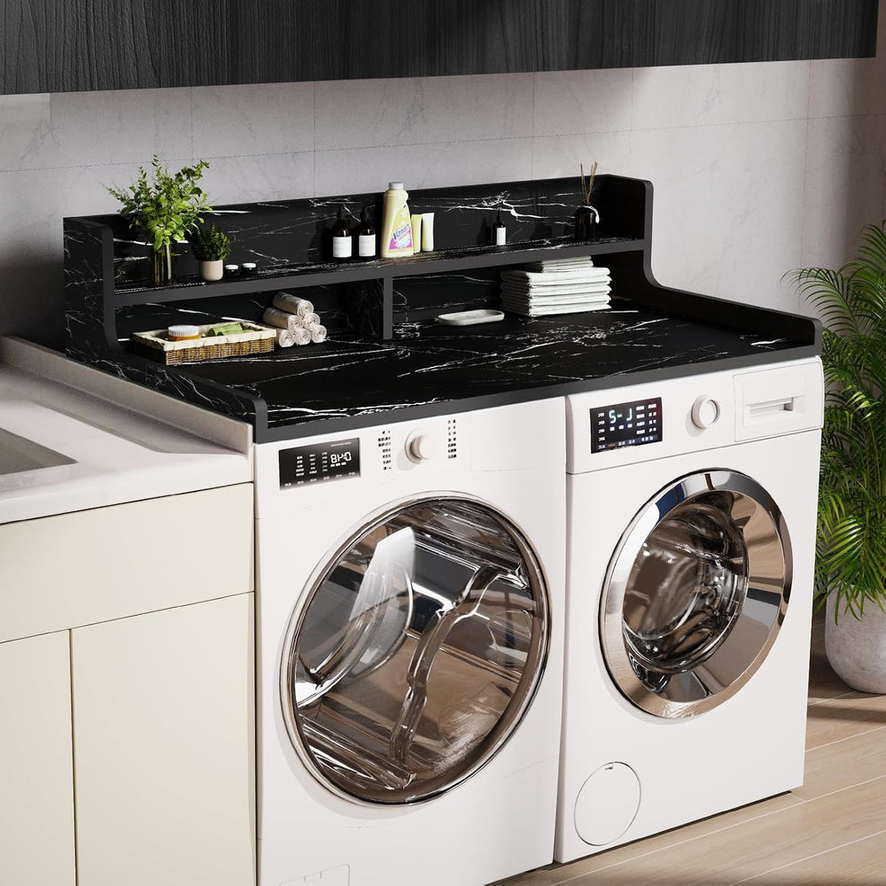 Washer Dryer Countertop, 54" x 27.55" 2-Tier Washer Dryer Topper wi...