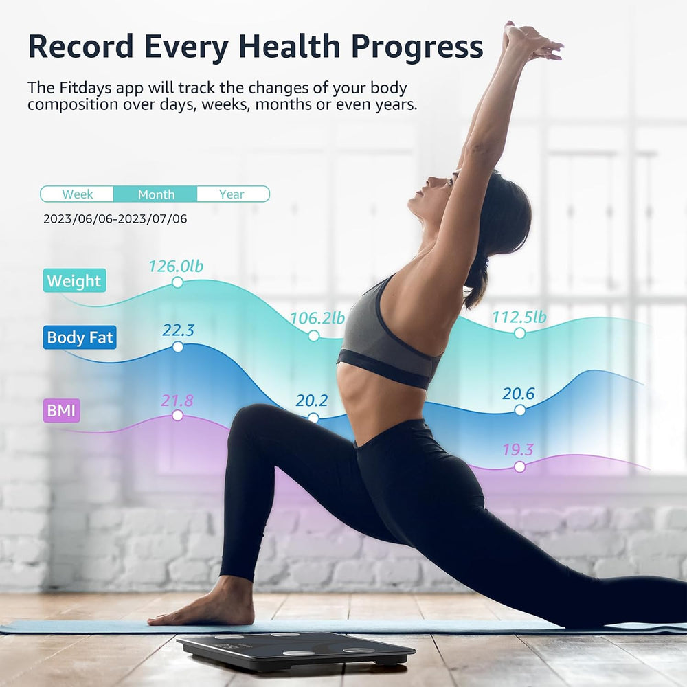 Posture Scale for Body Weight, Digital Bathroom Smart Scale, 13 Body Composit...