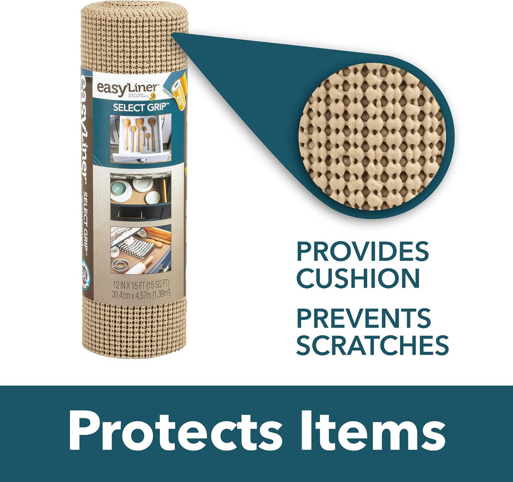 EasyLiner Select Grip Shelf Liner - Easy to Install & Cut to Fit - Non Sl...