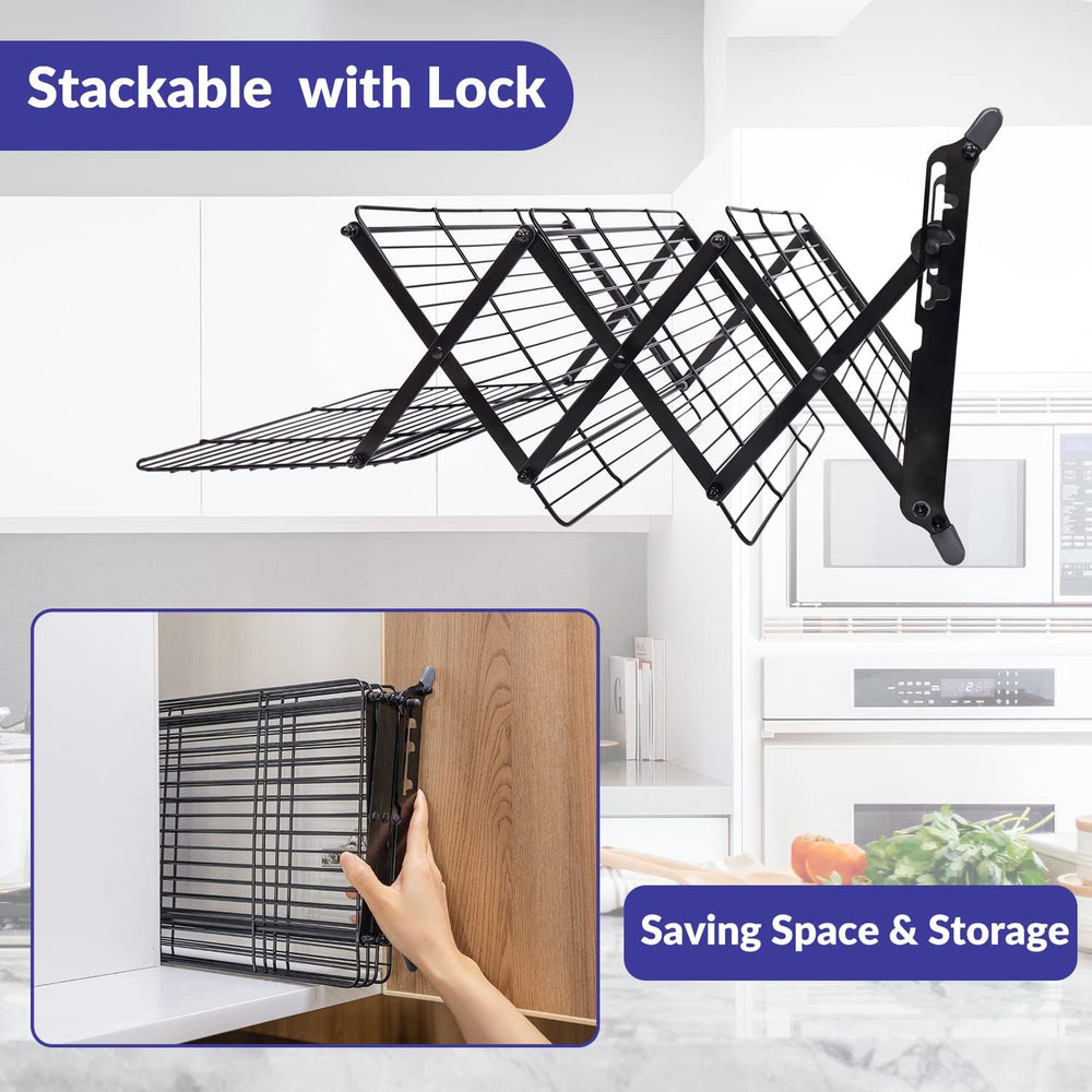 Geesta 2/3/4-Tier Upgraded Collapsible Cooling Rack with Adjustable 3 Setting...