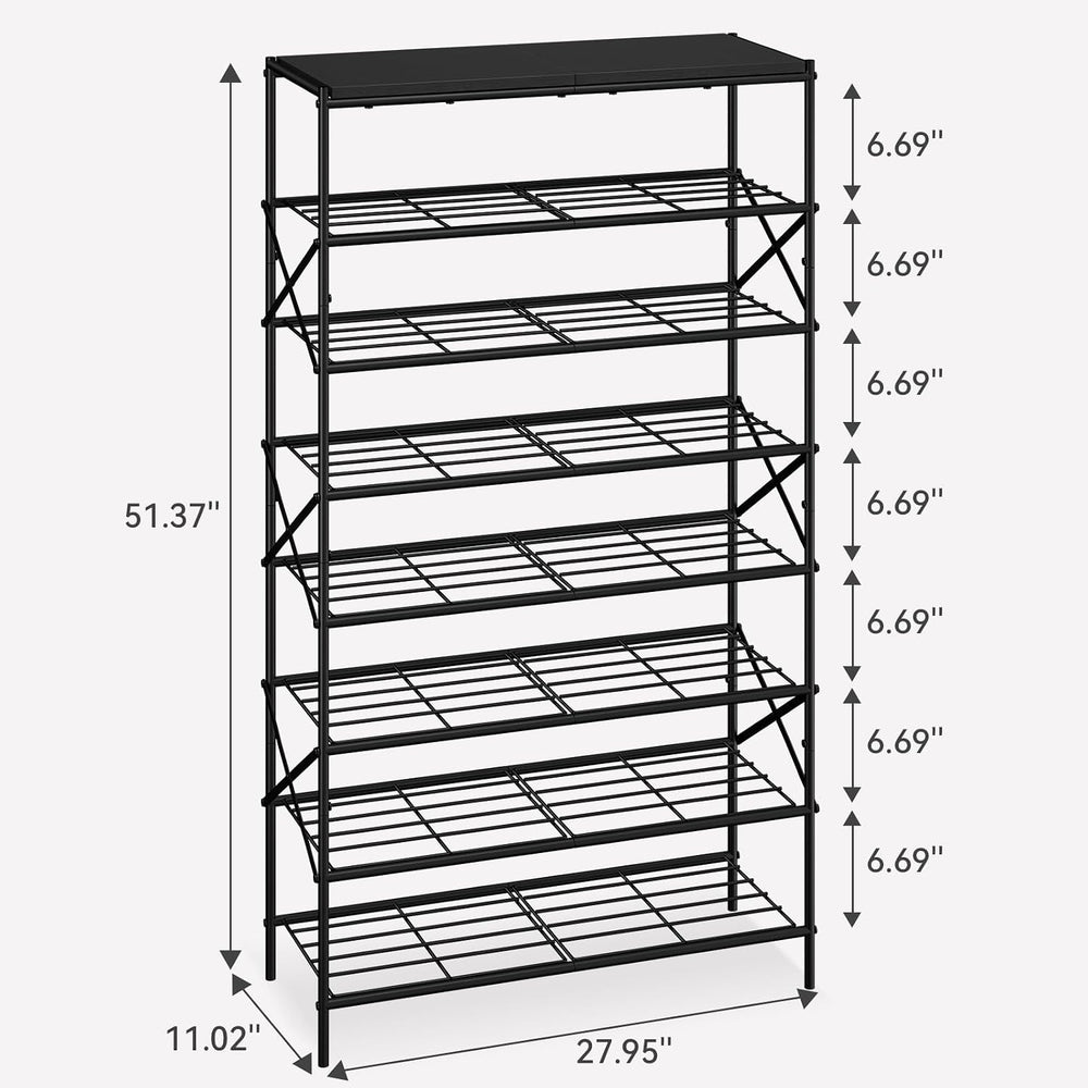 IBUYKE 8 Tier Shoe Rack, Large Capacity Shoe Storage Organizer for 32 Pairs o...