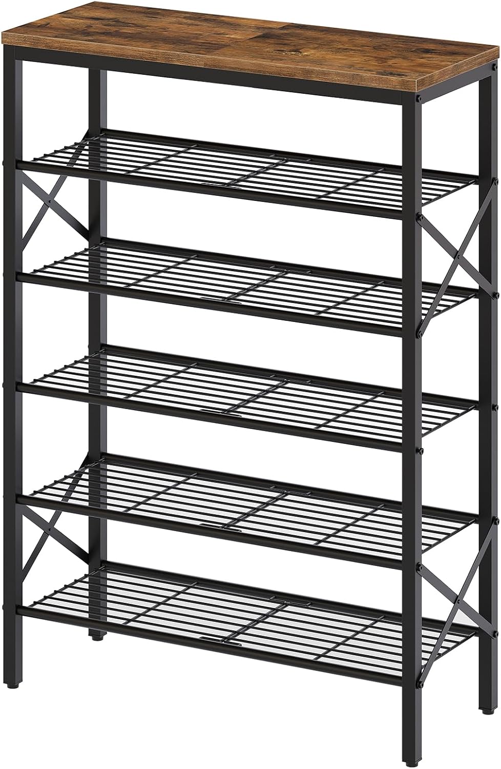 YATINEY 6-Tier Shoe Rack, Shoe Storage Organizer for Closet, Free Standing Sh...