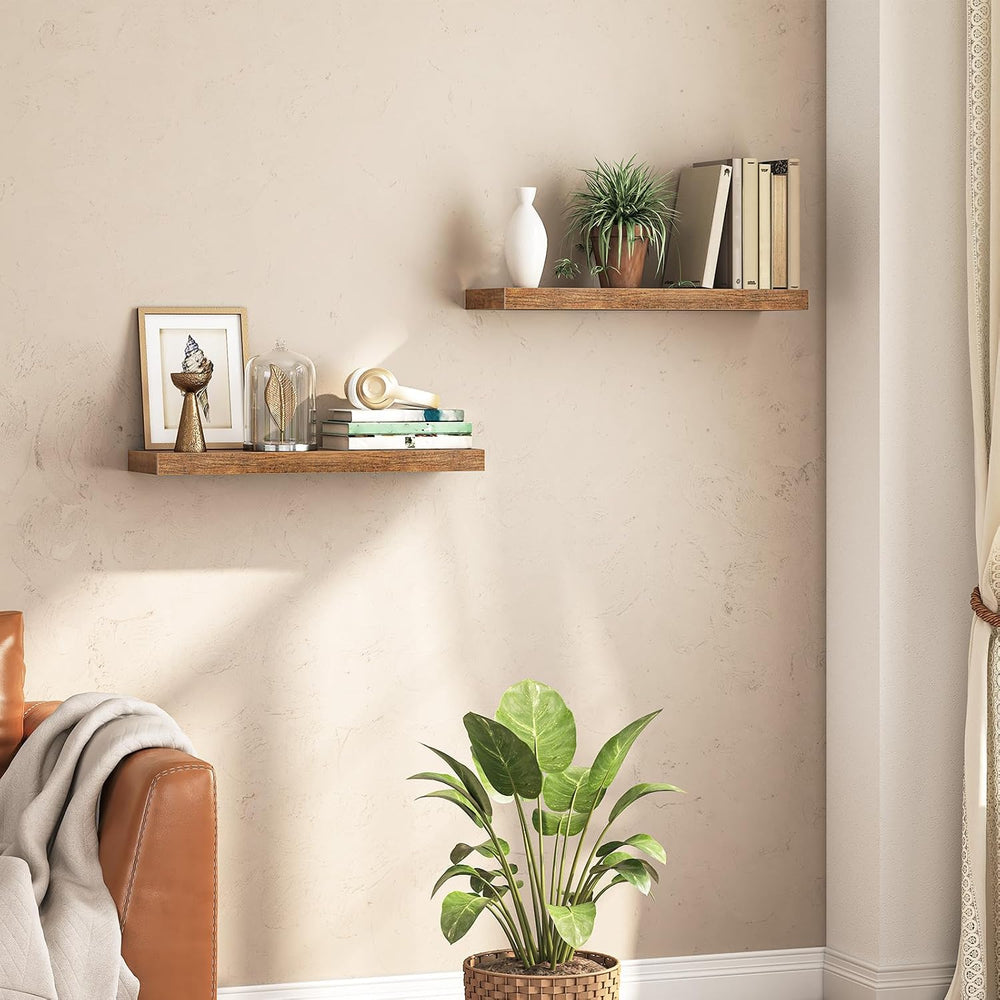 HOOBRO Floating Shelves for Wall, Wall Mounted Shelf Set of 2, 31.5" Han...