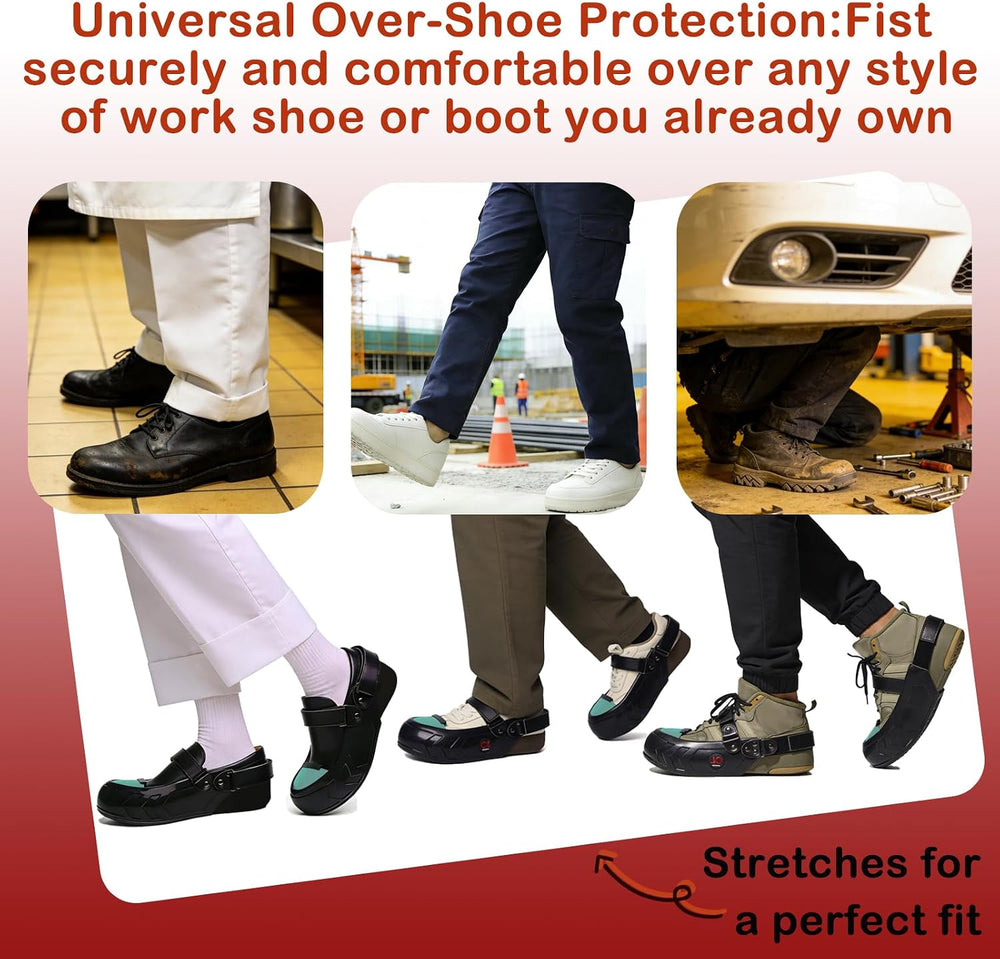 Lightweight Titanium Toe Covers Breathable Safety Overshoes, Slip & Oil R...
