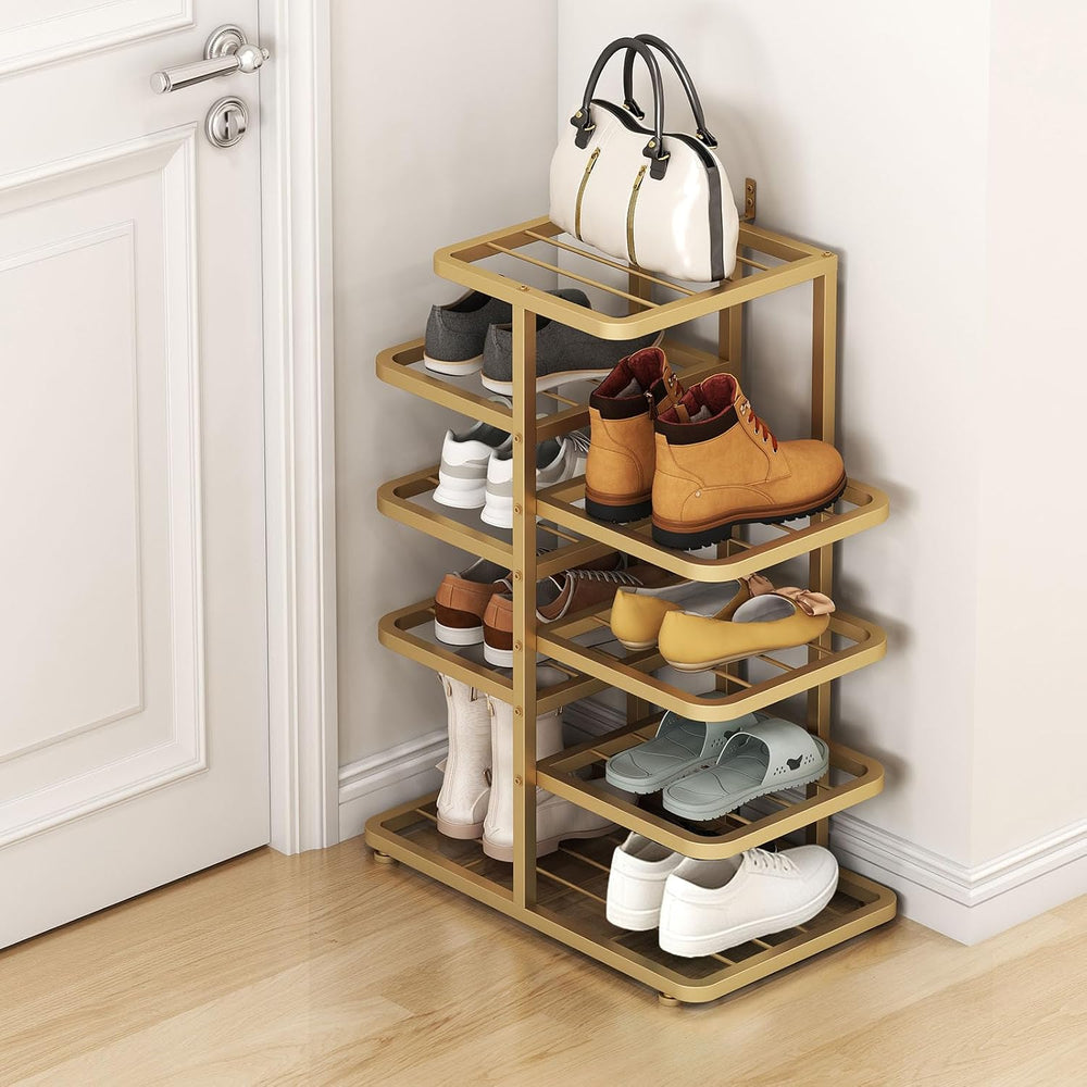 5-Tier Shoe Rack for Entryway,Metal Shoe Organizer, Large Capacity Shoe Stora...