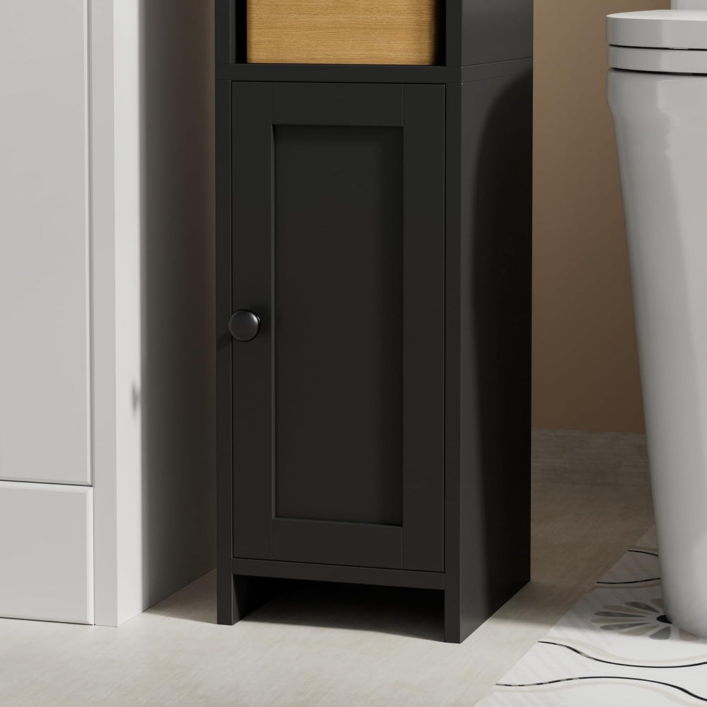 Homhedy Small Bathroom Storage Cabinet, Narrow Toilet Paper Cabinet