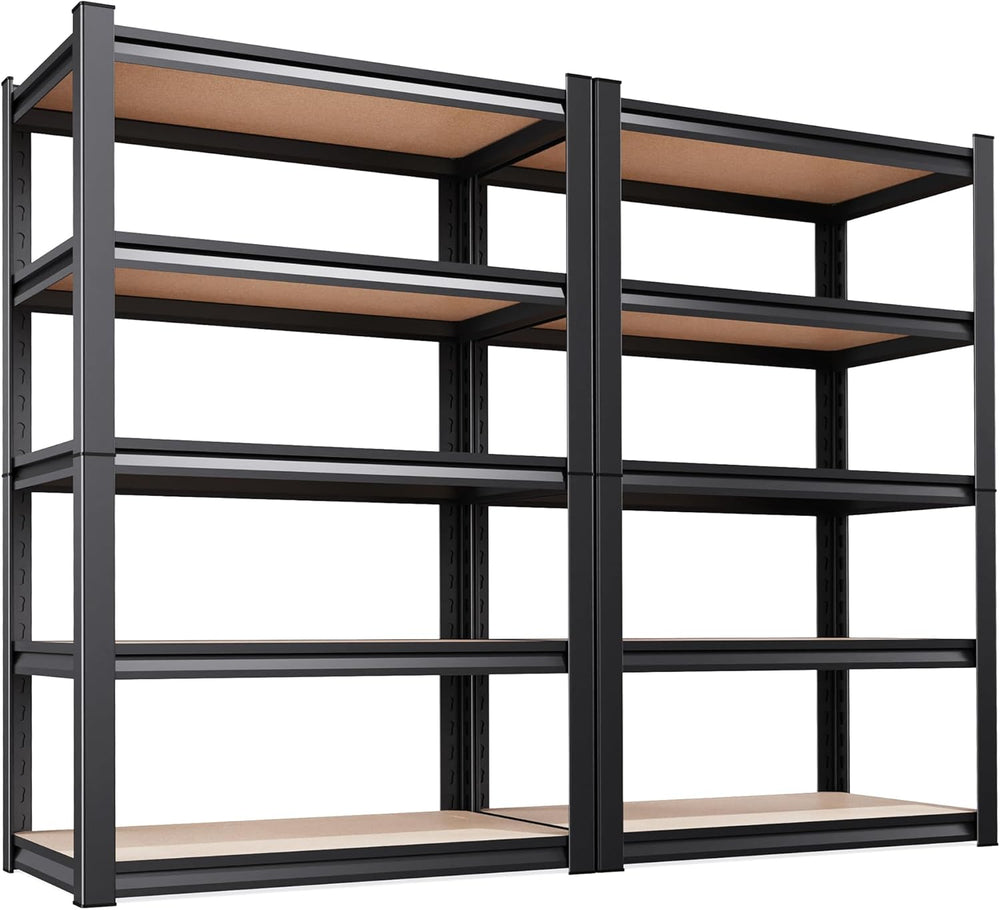2Pack Storage Shelves, Garage Shelving,Adjustable Heavy Duty Shelving Unit,5T...