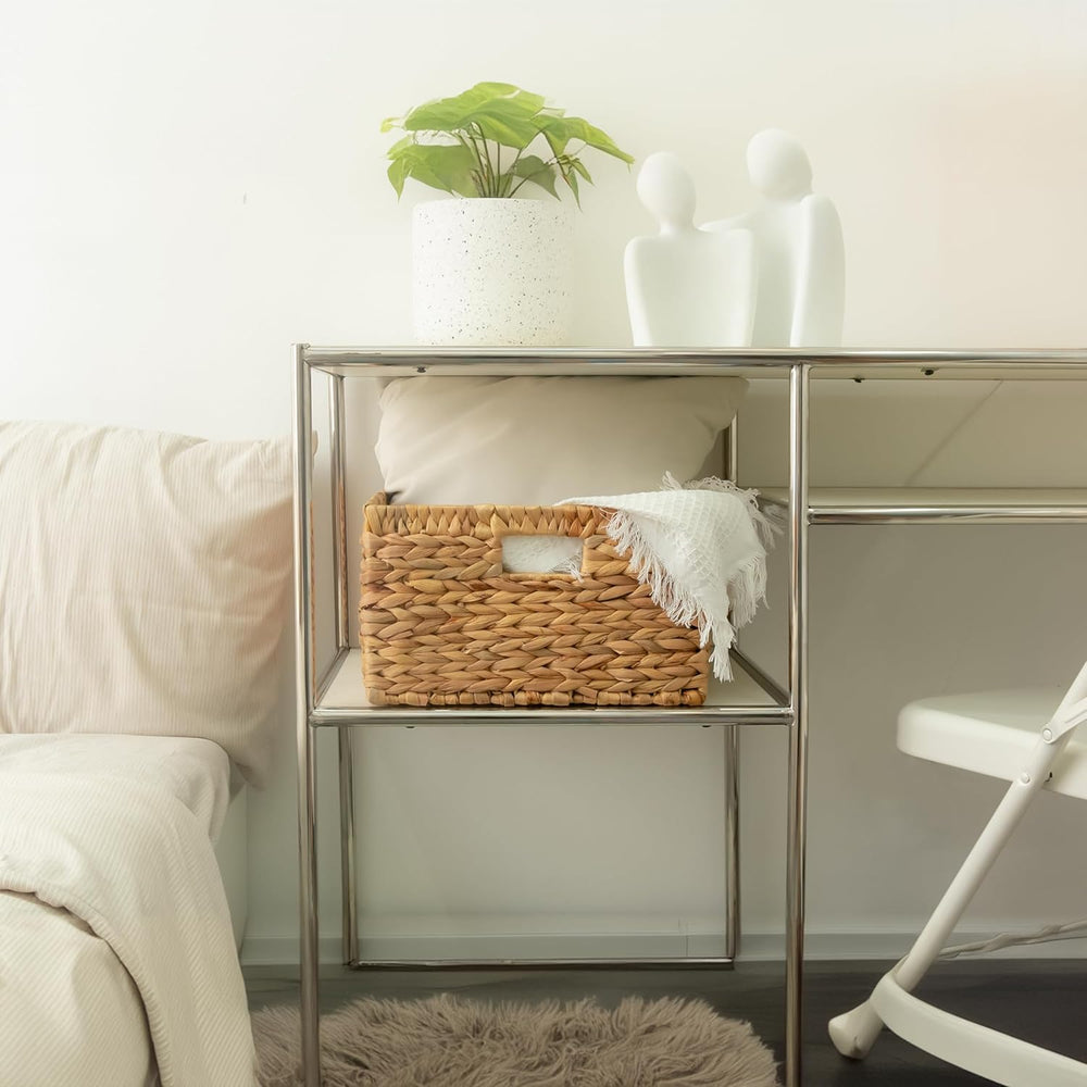 KOKODO 16.5"Lx13"W Extra Large/Jumbo Wicker Storage Baskets with Ch...