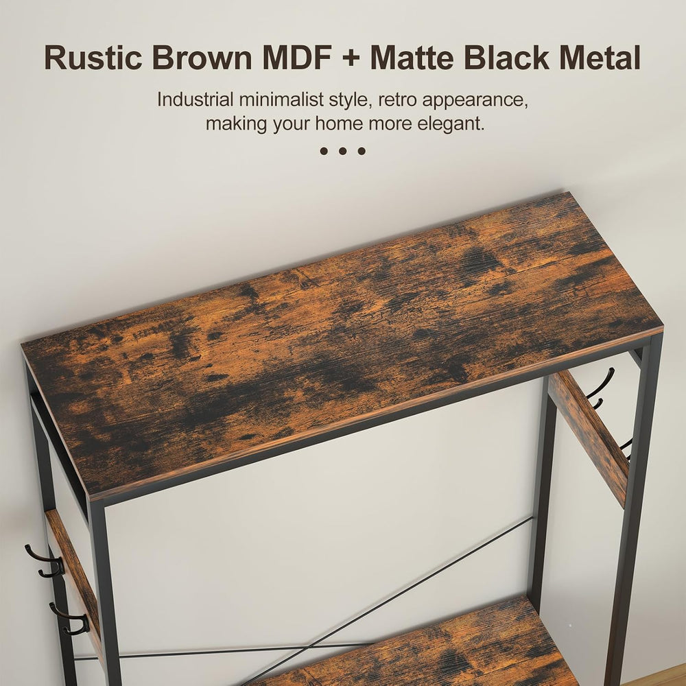 Freestanding Clothes Rack for Bedroom: Large Capacity 4 Drawers