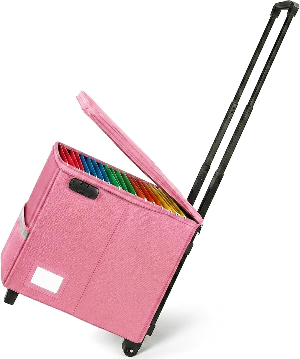Fireproof Rolling File Box with Wheels for Letter & Legal Size Files