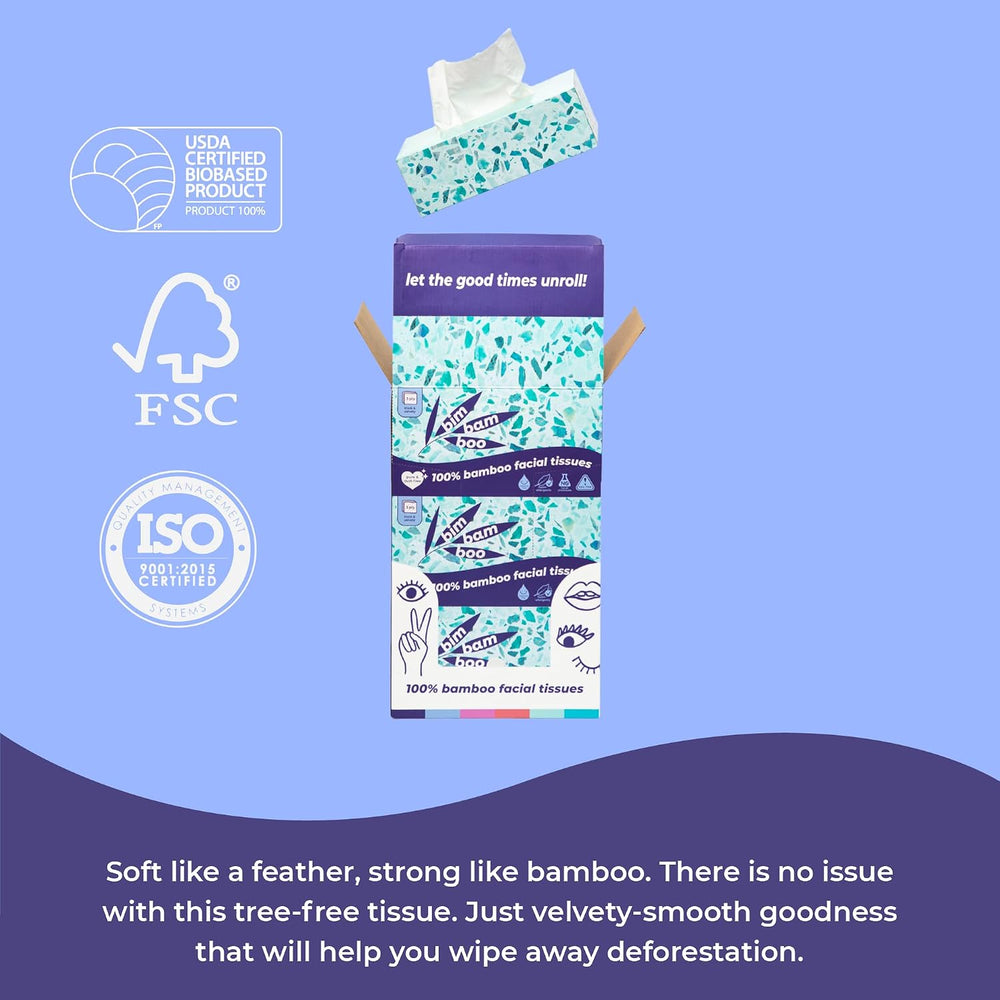 Bim Bam Boo | 3-Ply 115 Sheet/Package Facial Tissue 6 Pack