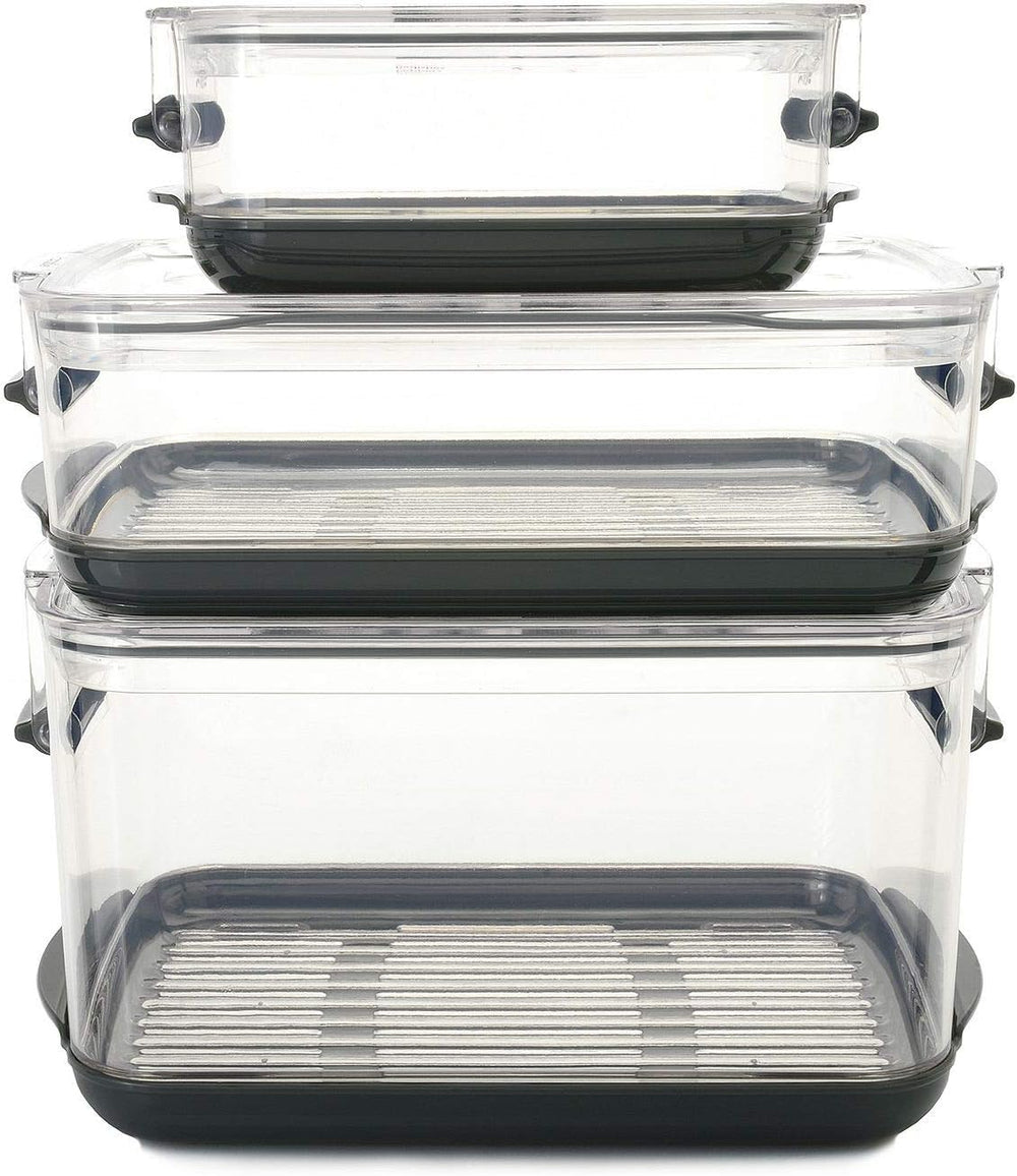 Progressive International Prepworks ProKeeper Food Storage Container Set, 3 P...