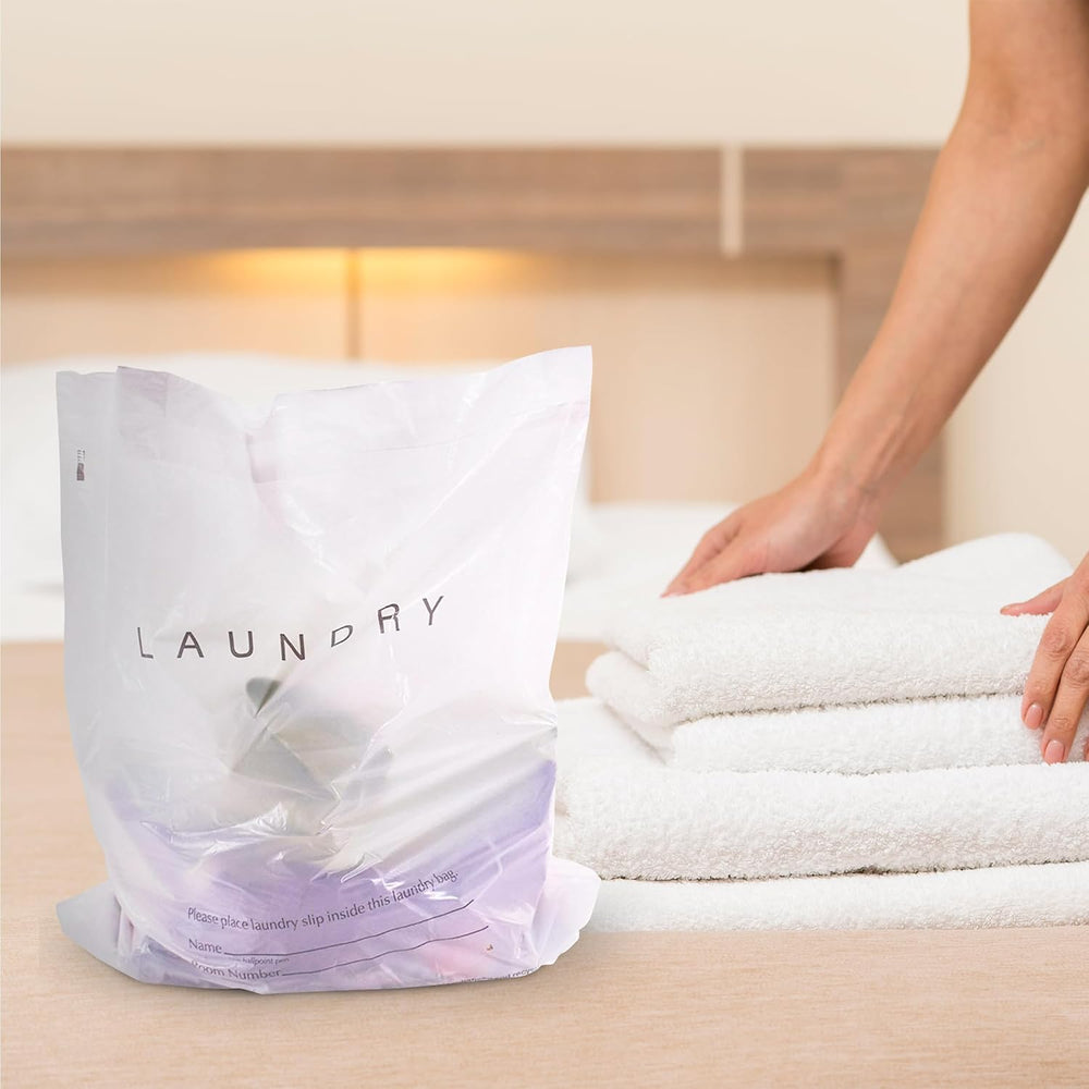 APQ Supply Disposable Travel Laundry Bags for Dirty Clothes, 18x19x4 Inch. 10...