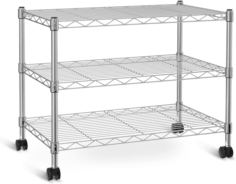 Simple Deluxe 3-Tier Heavy Duty Storage Shelves 750Lb Capacity, 24.02" D...