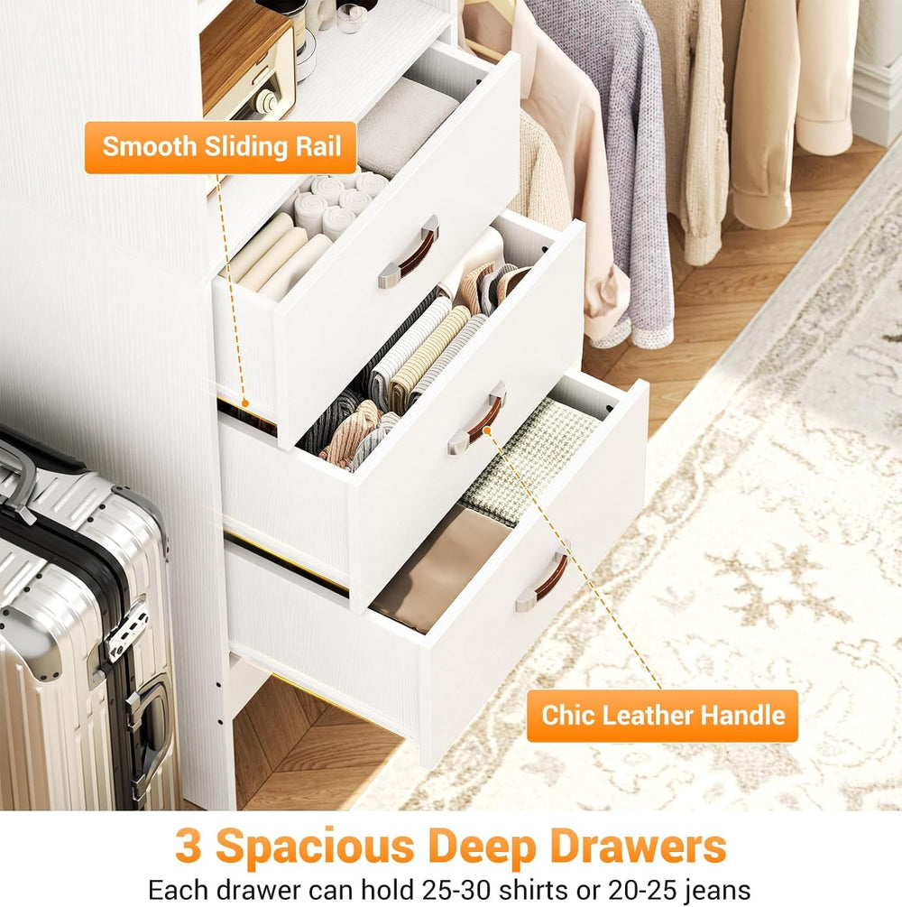 Homieasy 96 Inches Closet Organizer System, 8FT Customizable Walk In Closet O...