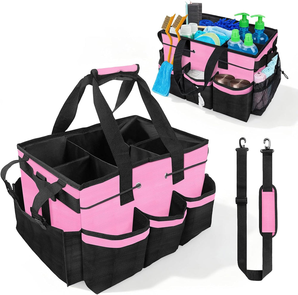 ALSLEA Cleaning Caddy Bag Heavy-Duty Organizer Tote for Housekeepers, Janitor...