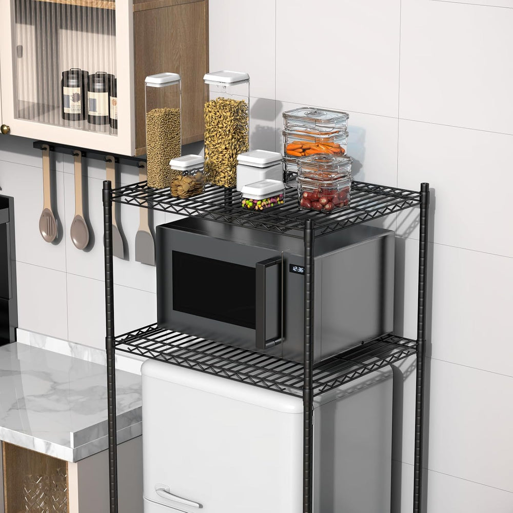 Over Mini Fridge Storage Rack, Height Adjustable, Flexible Storage