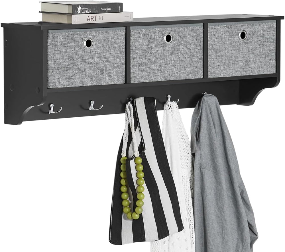 SoBuy Wall Shelf with Hooks