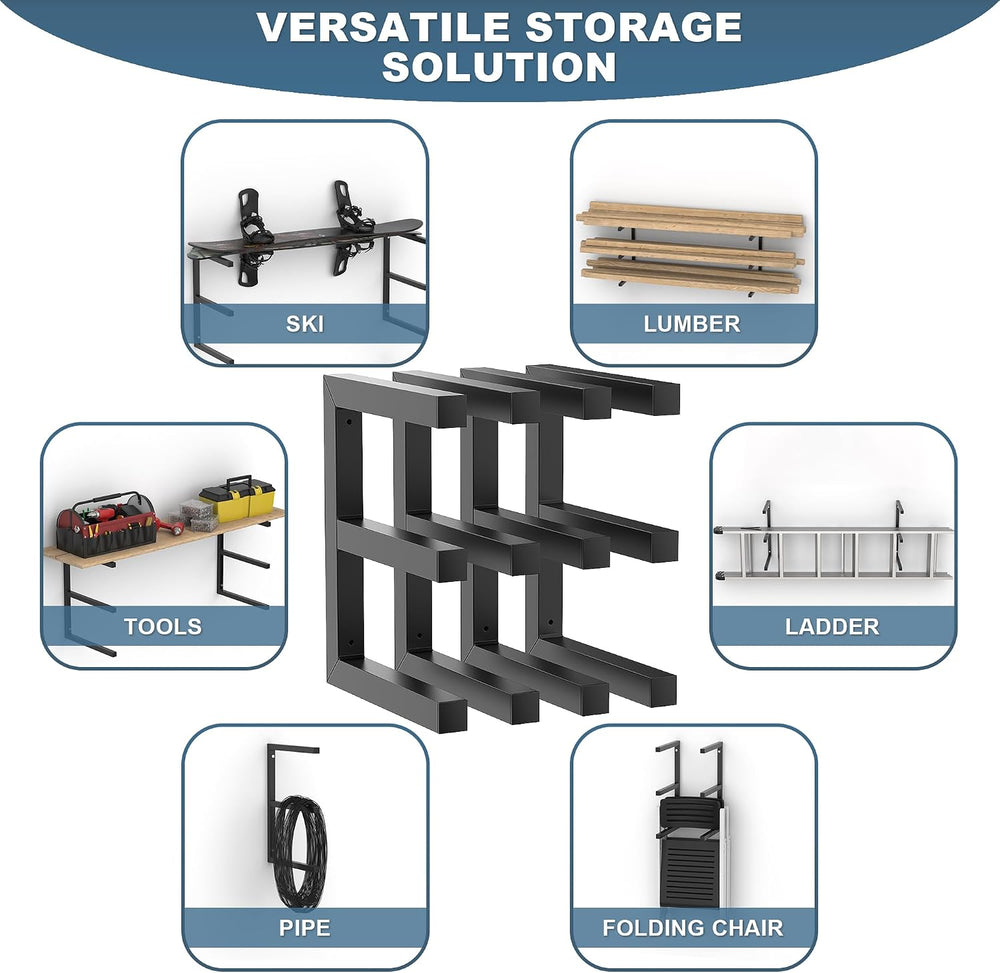Ultrawall Lumber Storage Rack, Wall Mount Wood Storage Racks