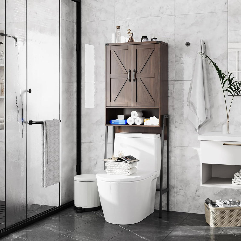 Vabches Over The Toilet Storage Cabinet with 2-Door Design Bathroom Organizer...