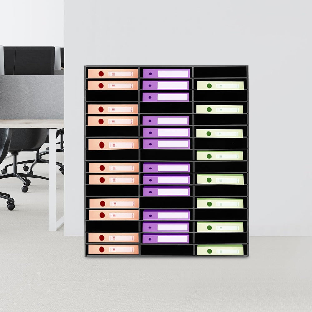 Literature Organizer,Desktop File Sorter Mail Center,Paper Storage Cabinet wi...