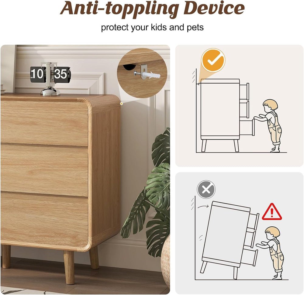 Nasonet 9 Drawer Dresser for Bedroom, 55'' Wide Modern Wood Chest of ...