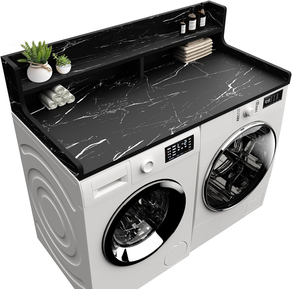 Washer Dryer Countertop, 54" x 27.55" 2-Tier Washer Dryer Topper wi...