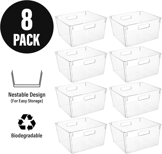 Clear Extra Large Plastic Storage Bins