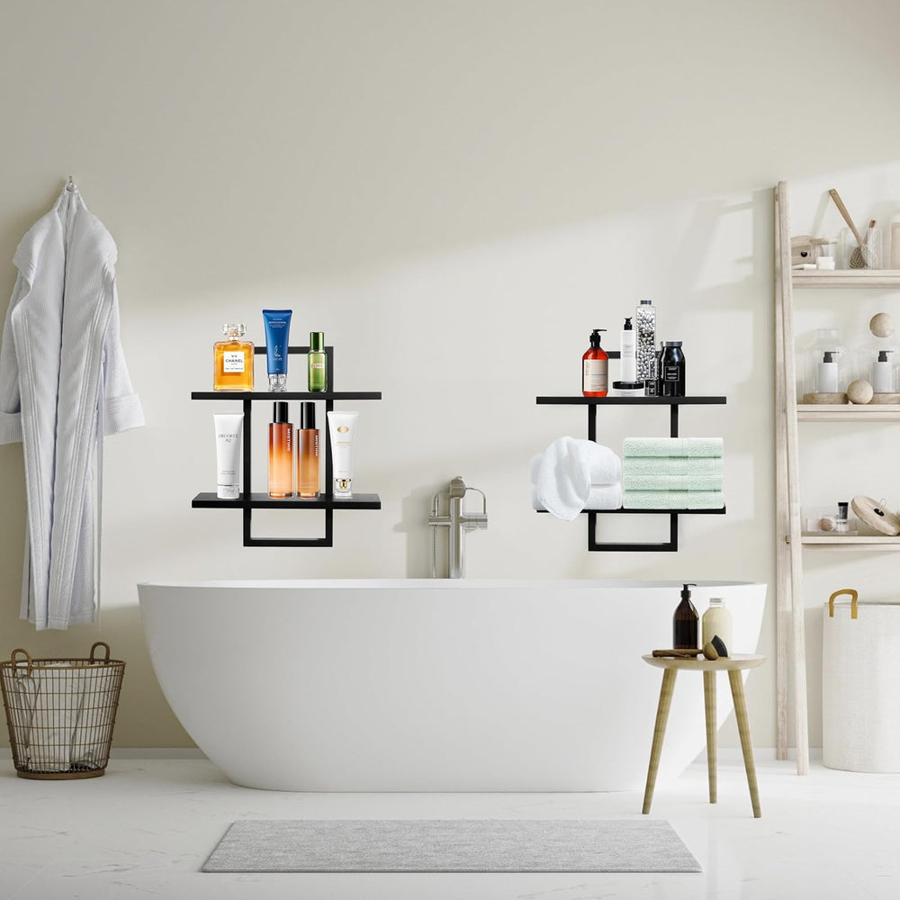 Floating Shelves for Wall,Decorative Wall Shelves Black,Plants Shelf Framed