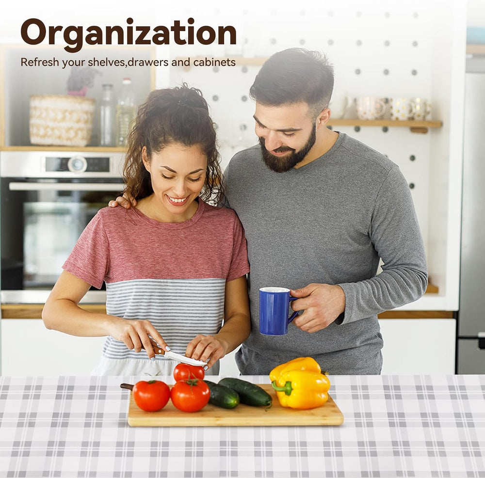Drawer Shelf Liner for Kitchen Cabinets, Non Adhesive Slip Resistant Shelf Pa...
