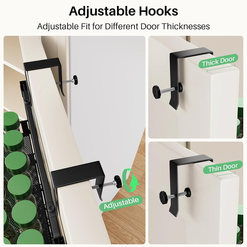 SAYZH 8 Tiers Over the Door Pantry Organizer,17.2"W x 6.2"D x 69.2&...