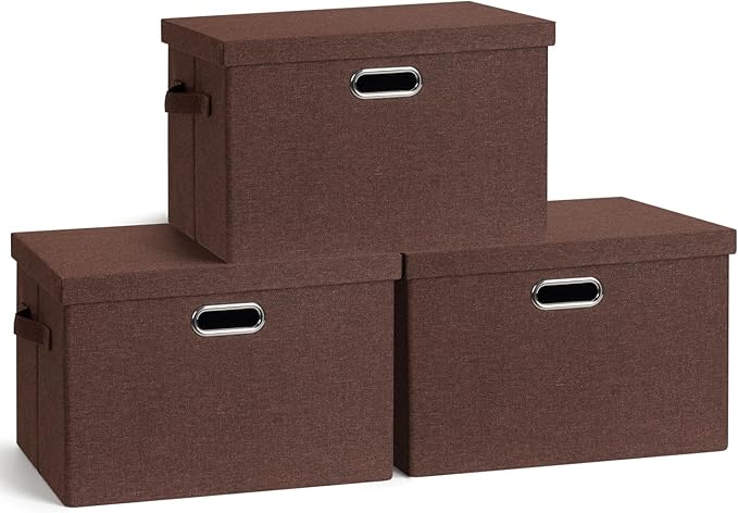 Large 17" 36 Quart Collapsible Stackable Storage Bins