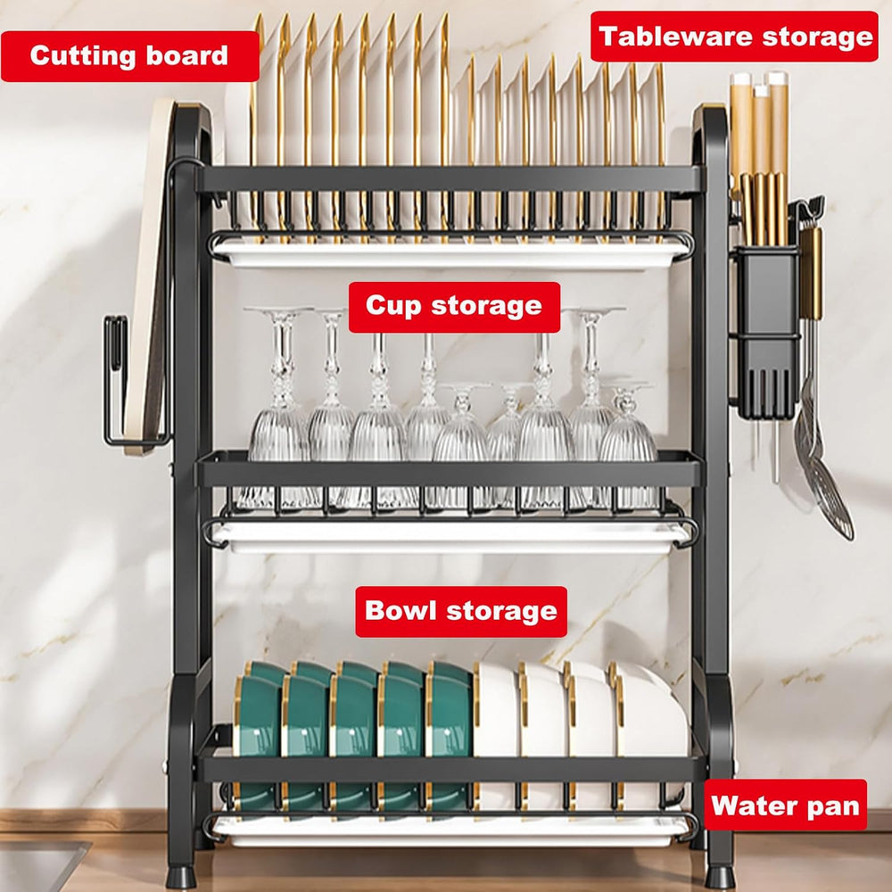 Dish Drying Rack,Dish Racks Drainer,Keep Kitchen Sink Shlef Organized
