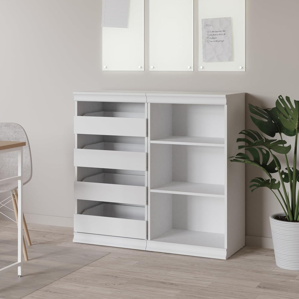 ClosetMaid Modular Storage Unit with 4 Drawers, Wood Closet Organizer, Stacki...