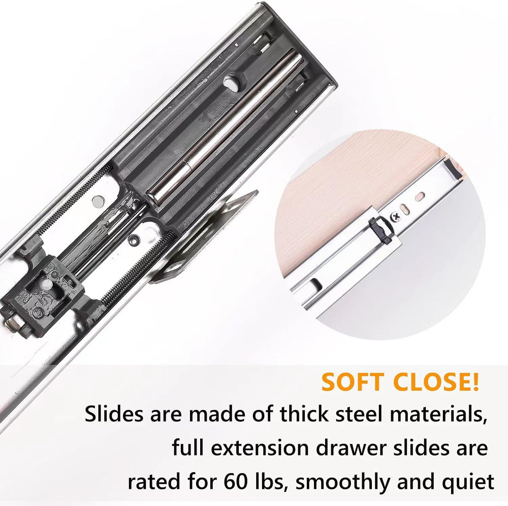 Mulush 32''W x 21''D x 3''H Pull Out Cabinet Drawer S...